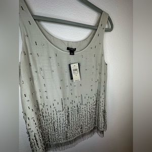 Ann Taylor | Women’s Silk Beaded Tank Top